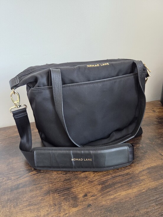 Nomad Lane Handbags - Nomad Lane Origami Tote Bag Travel Nylon Under Seat Carryon Jet Set Black Laptop